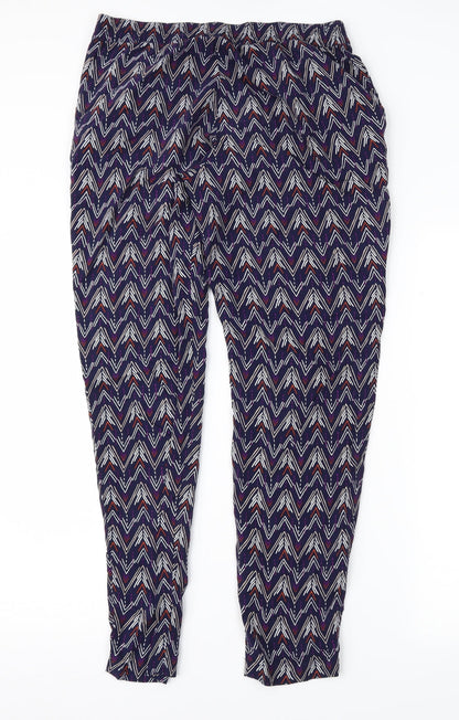 Womens UK Size 10 Divided Regular Fit  Purple Trousers