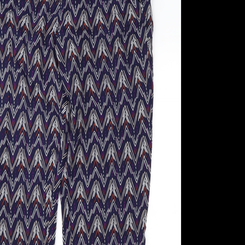Womens UK Size 10 Divided Regular Fit  Purple Trousers