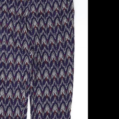 Womens UK Size 10 Divided Regular Fit  Purple Trousers