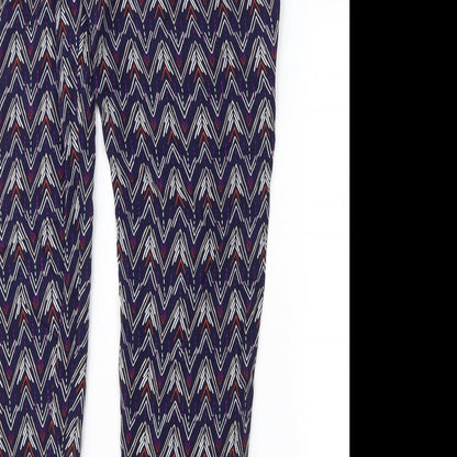 Womens UK Size 10 Divided Regular Fit  Purple Trousers