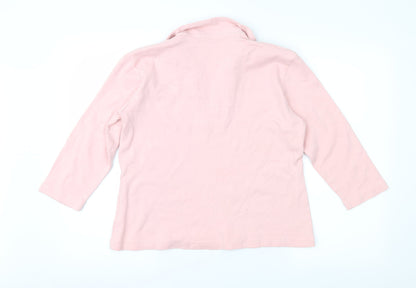 Womens UK Size XL Preworn Pink Basic T-Shirt
