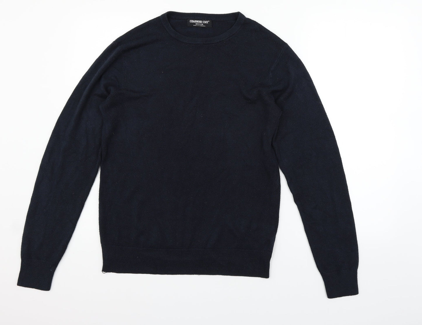 Cedar Wood State Mens Blue   Pullover Jumper Size M