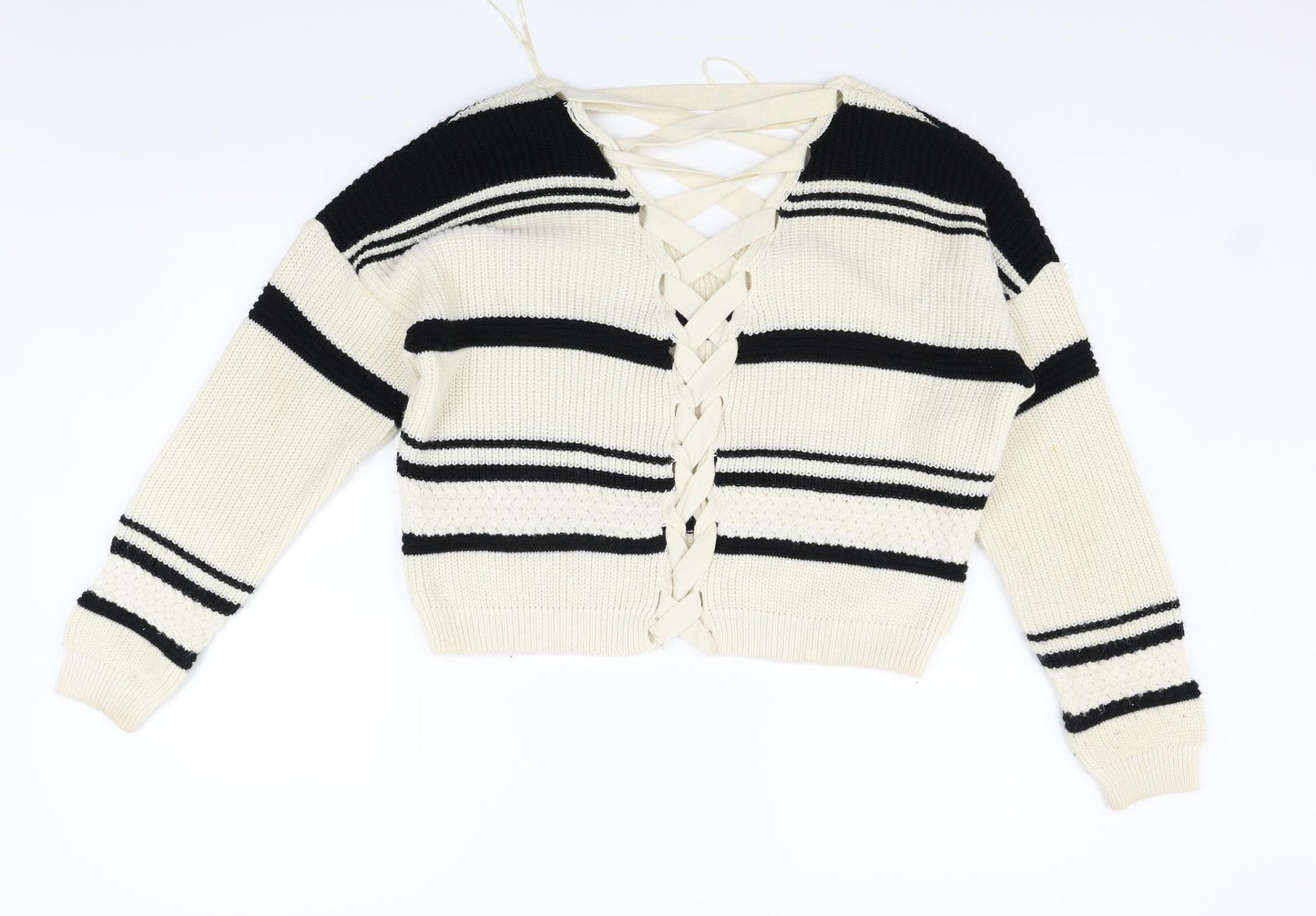 Womens UK Size 12 Miss Selfridge Beige Pullover Jumper