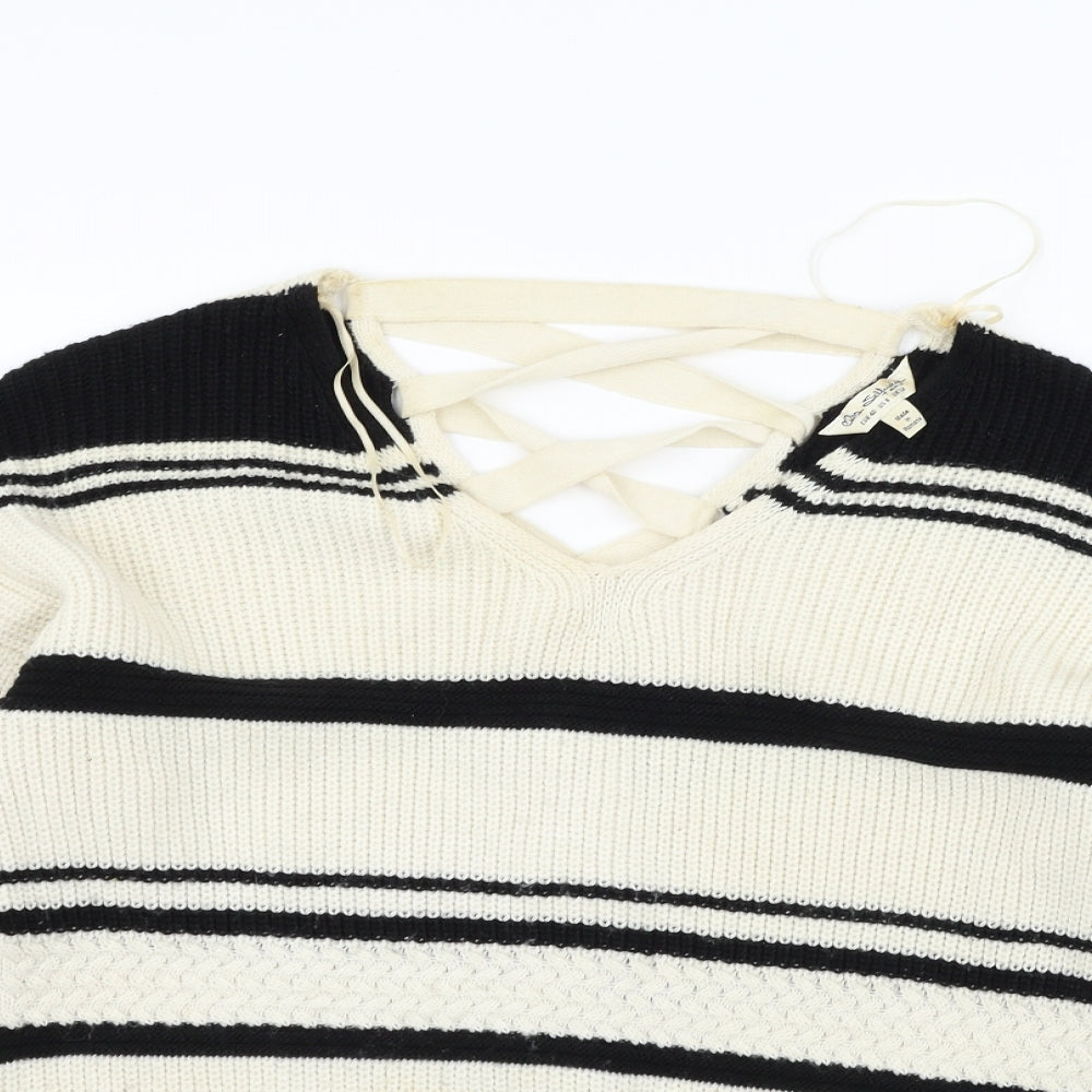 Womens UK Size 12 Miss Selfridge Beige Pullover Jumper