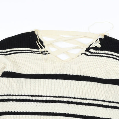 Womens UK Size 12 Miss Selfridge Beige Pullover Jumper