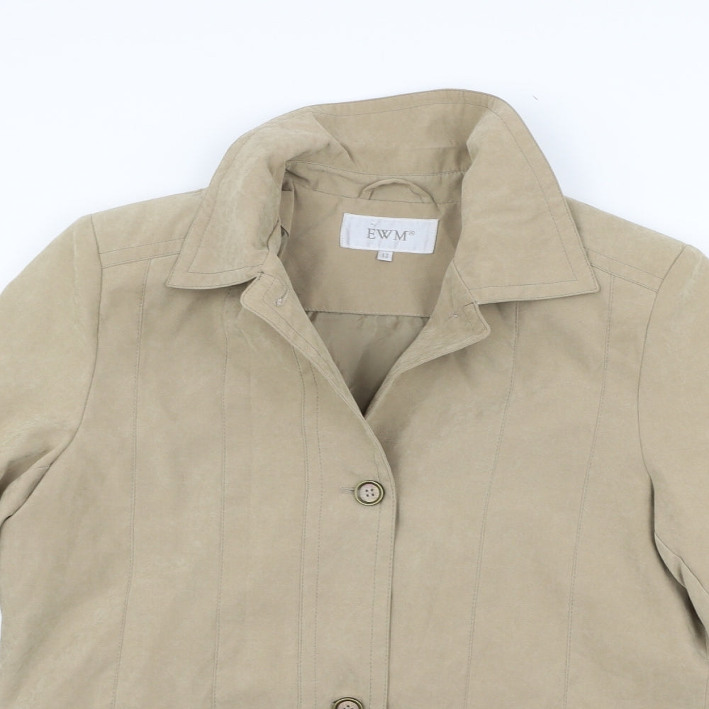 Womens UK Size 12 EWM Beige Jacket