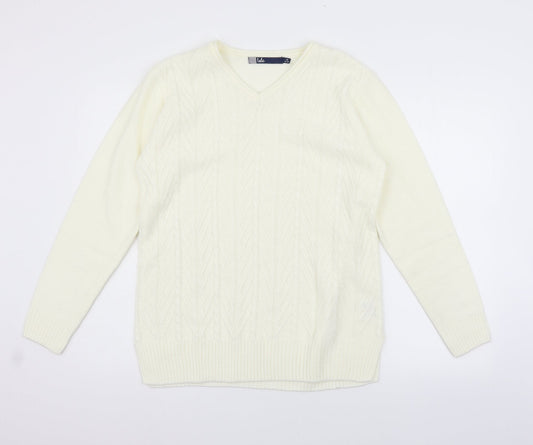 EWM Womens Beige   Pullover Jumper Size M