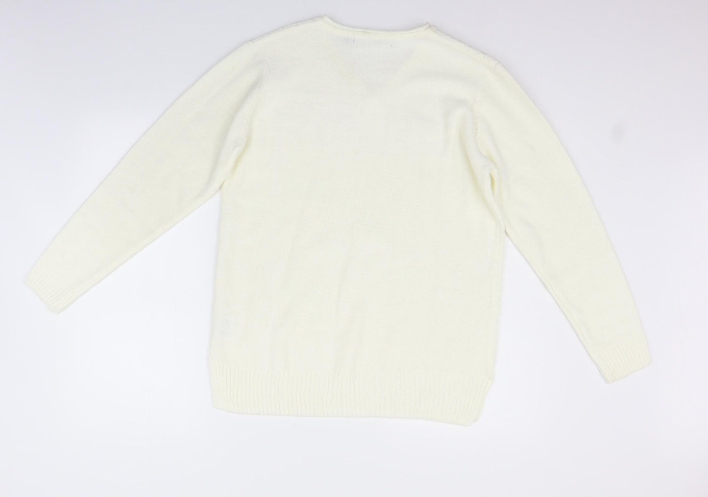 Womens UK Size M EWM Beige Pullover Jumper