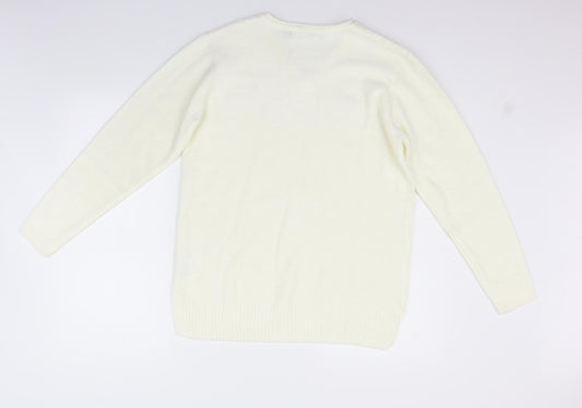 EWM Womens Beige   Pullover Jumper Size M