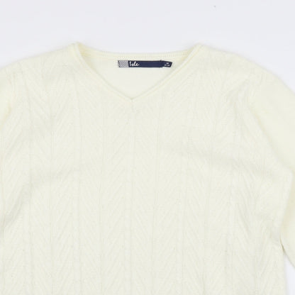 Womens UK Size M EWM Beige Pullover Jumper