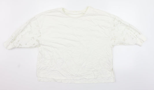 Womens UK Size 14 NEXT White Pullover Jumper