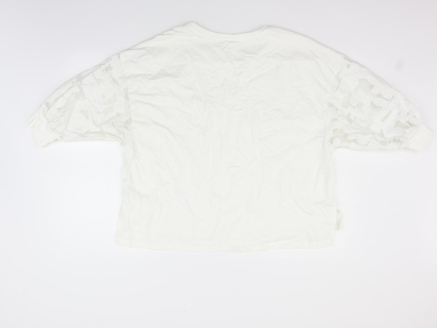 Womens UK Size 14 NEXT White Pullover Jumper