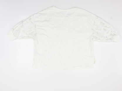 Womens UK Size 14 NEXT White Pullover Jumper