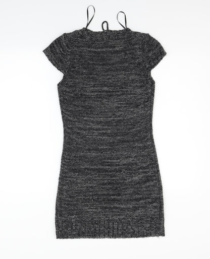 QED London Womens Grey   Jumper Dress  Size M