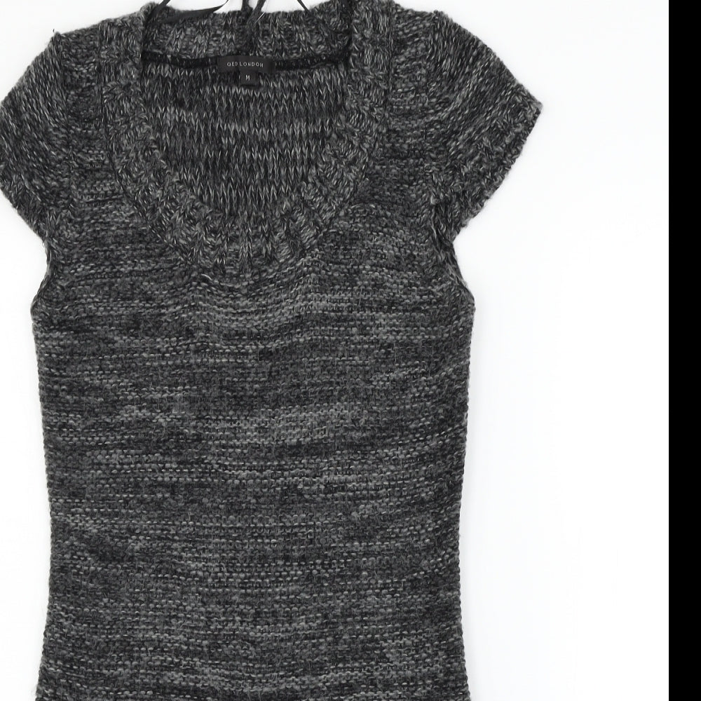 QED London Womens Grey   Jumper Dress  Size M