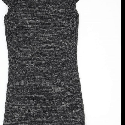 QED London Womens Grey   Jumper Dress  Size M