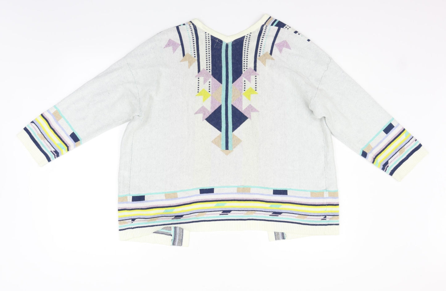 Womens UK Size 12 Marks and Spencer Beige Cardigan Jumper