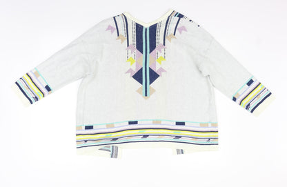 Womens UK Size 12 Marks and Spencer Beige Cardigan Jumper