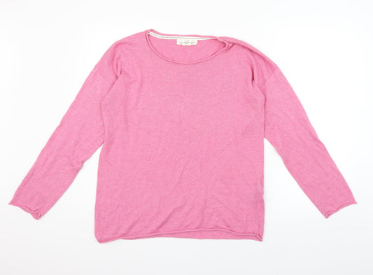 Womens UK Size L H&M Pink Pullover Jumper