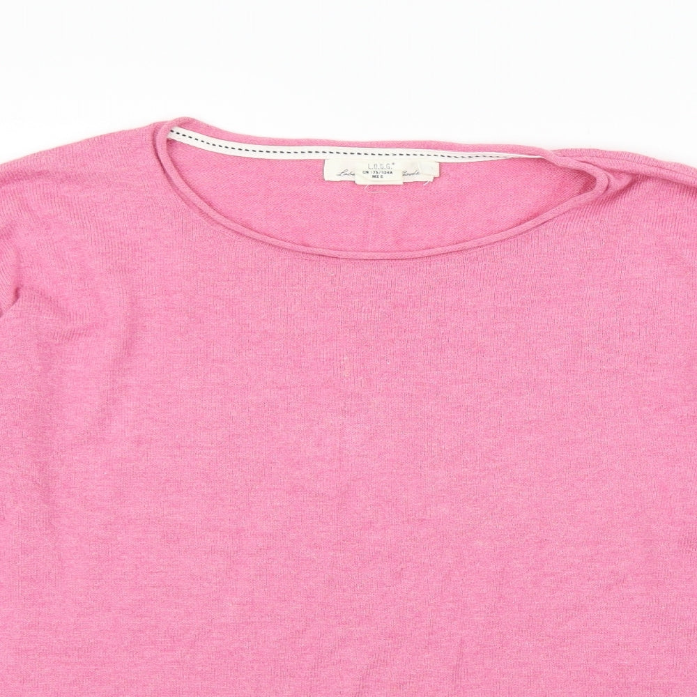 Womens UK Size L H&M Pink Pullover Jumper