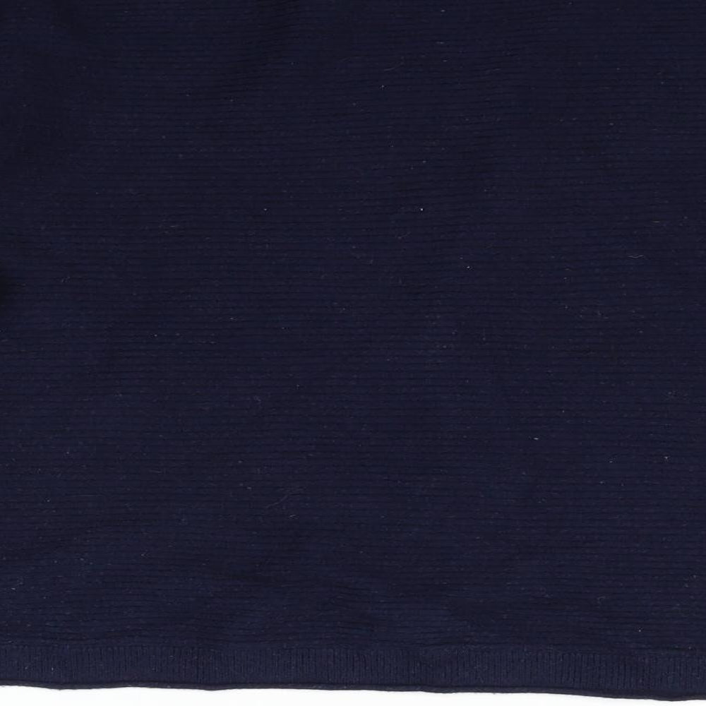 Womens UK Size 14 ESMARA Blue Henley Jumper