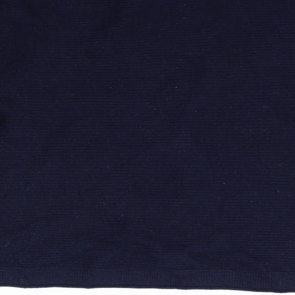 Womens UK Size 14 ESMARA Blue Henley Jumper