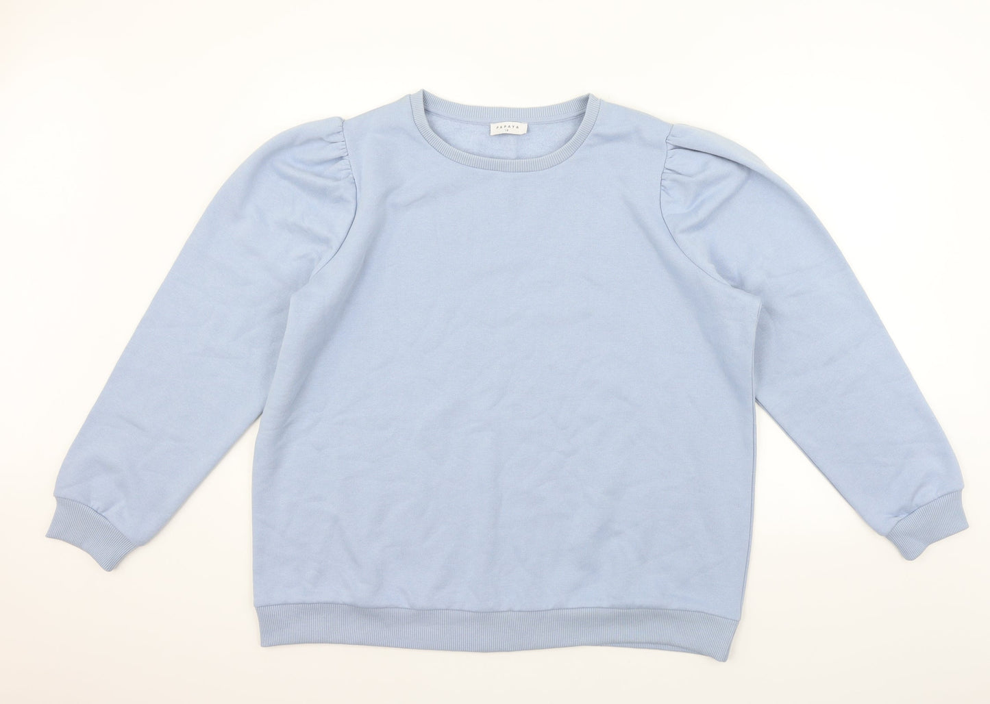 Womens UK Size 18 Papaya Blue Pullover Jumper