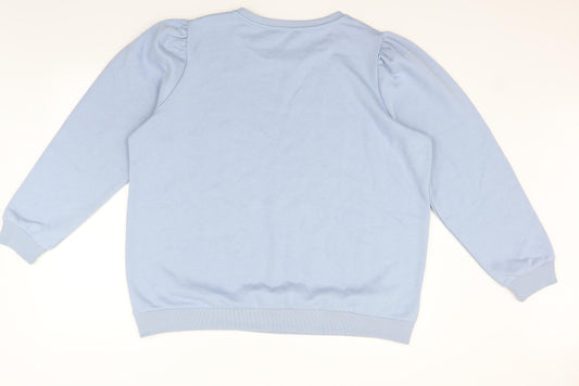 Womens UK Size 18 Papaya Blue Pullover Jumper