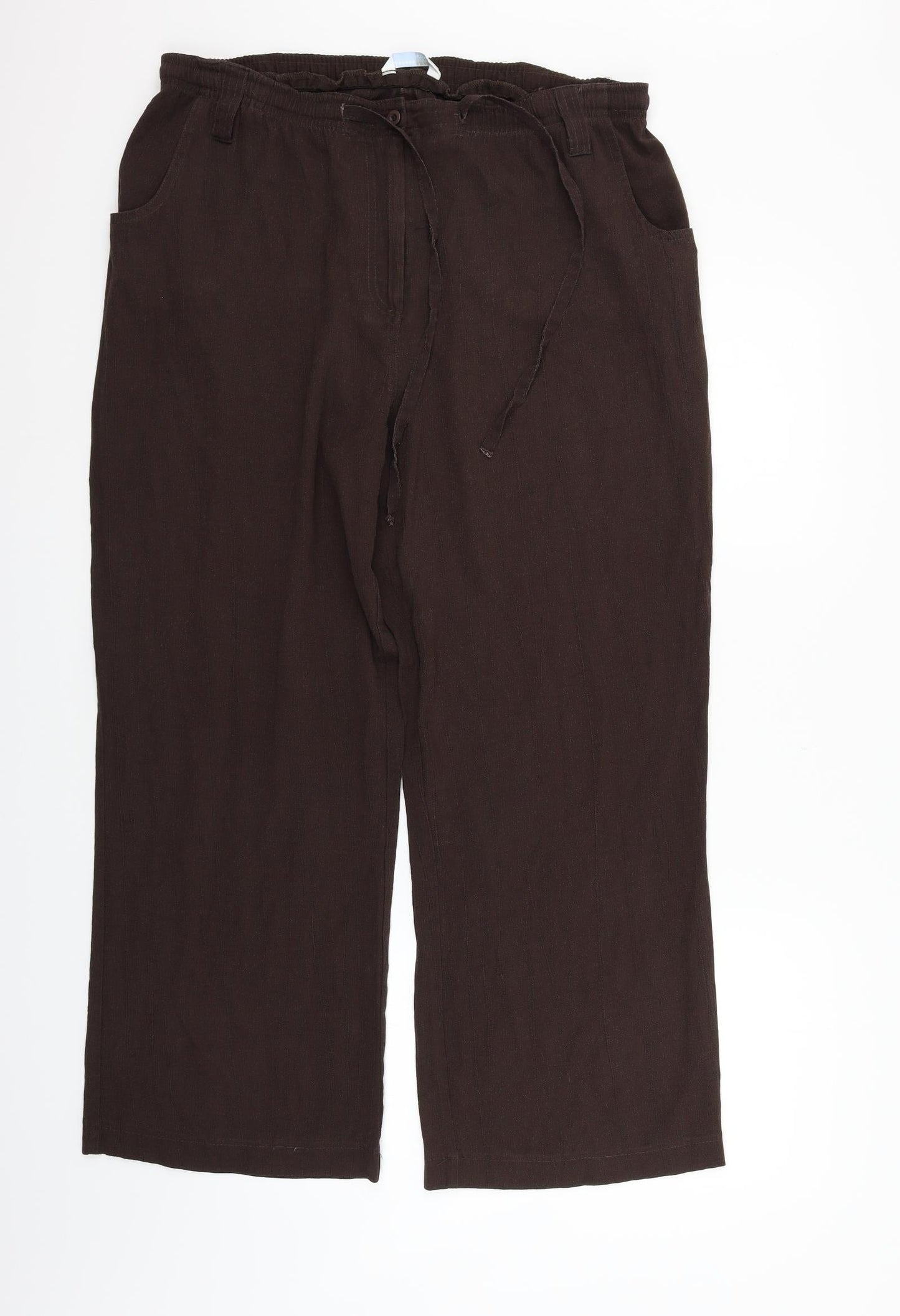 AMARANTO Womens Brown   Trousers  Size 16 L29 in