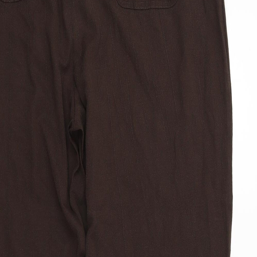 AMARANTO Womens Brown   Trousers  Size 16 L29 in