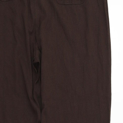 AMARANTO Womens Brown   Trousers  Size 16 L29 in