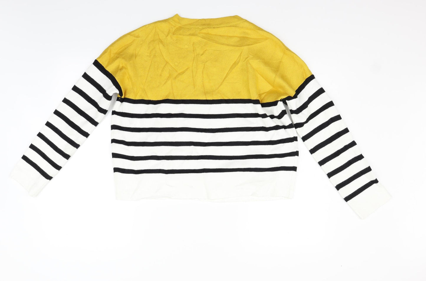 Womens UK Size M New Look Yellow Pullover Jumper