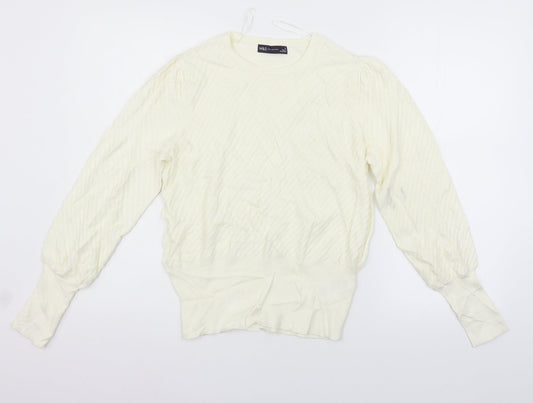 Womens UK Size 12 Marks and Spencer Beige Pullover Jumper