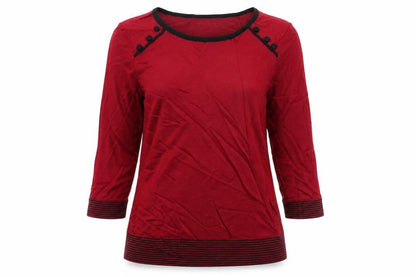 Womens UK Size 8 Debenhams Red Pullover Jumper