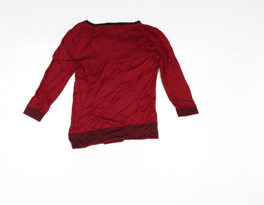 Debenhams Womens Red   Pullover Jumper Size 8