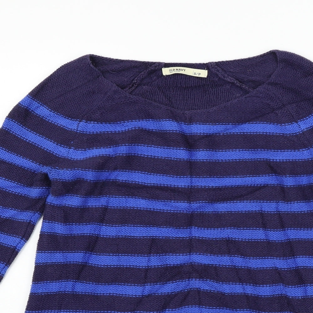 Womens UK Size S Old Navy Blue Pullover Jumper