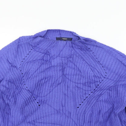 Womens UK Size 12 NEXT Blue Pullover Jumper