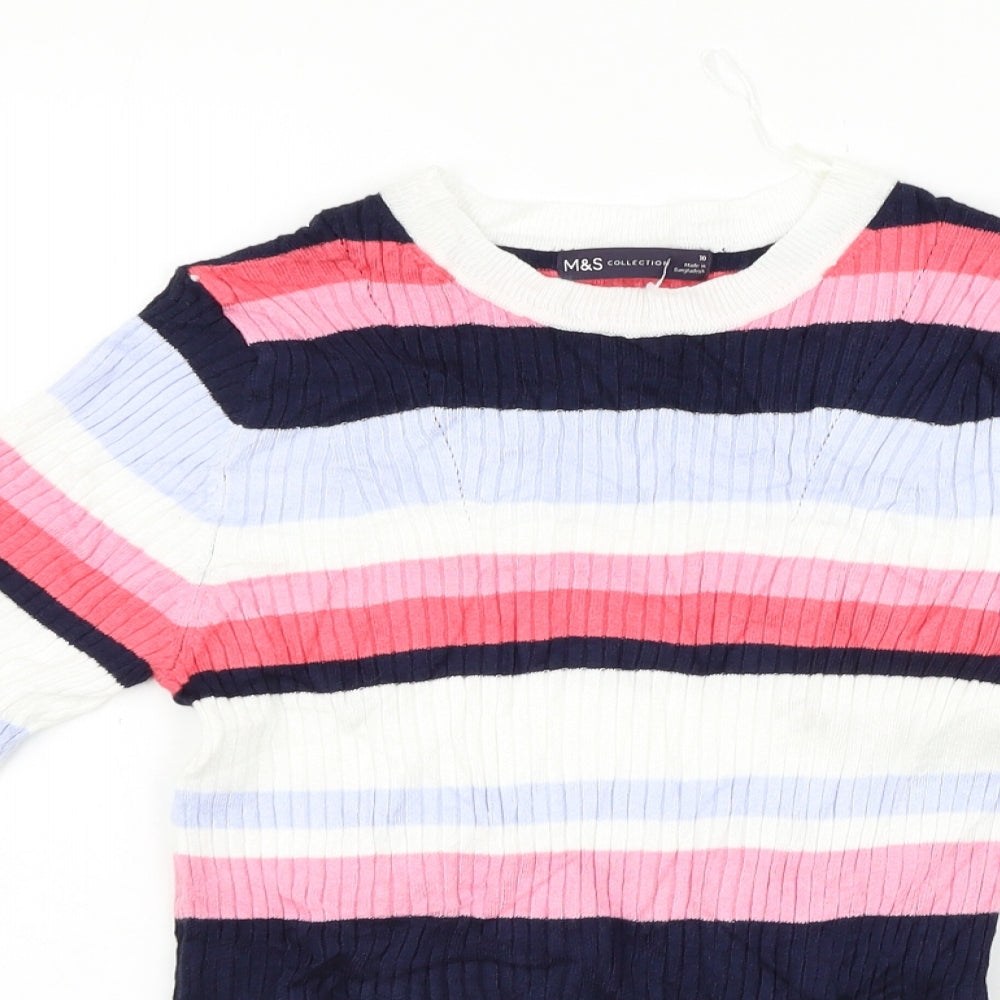 Womens UK Size 10 Marks and Spencer Pink Pullover Jumper