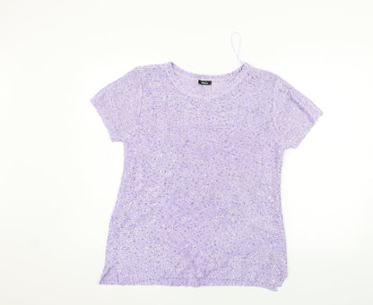 Womens UK Size 16 M&Co Pink Pullover Jumper