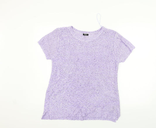 Womens UK Size 16 M&Co Pink Pullover Jumper
