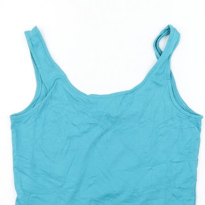 Womens UK Size 10 NEXT Blue Basic Tank