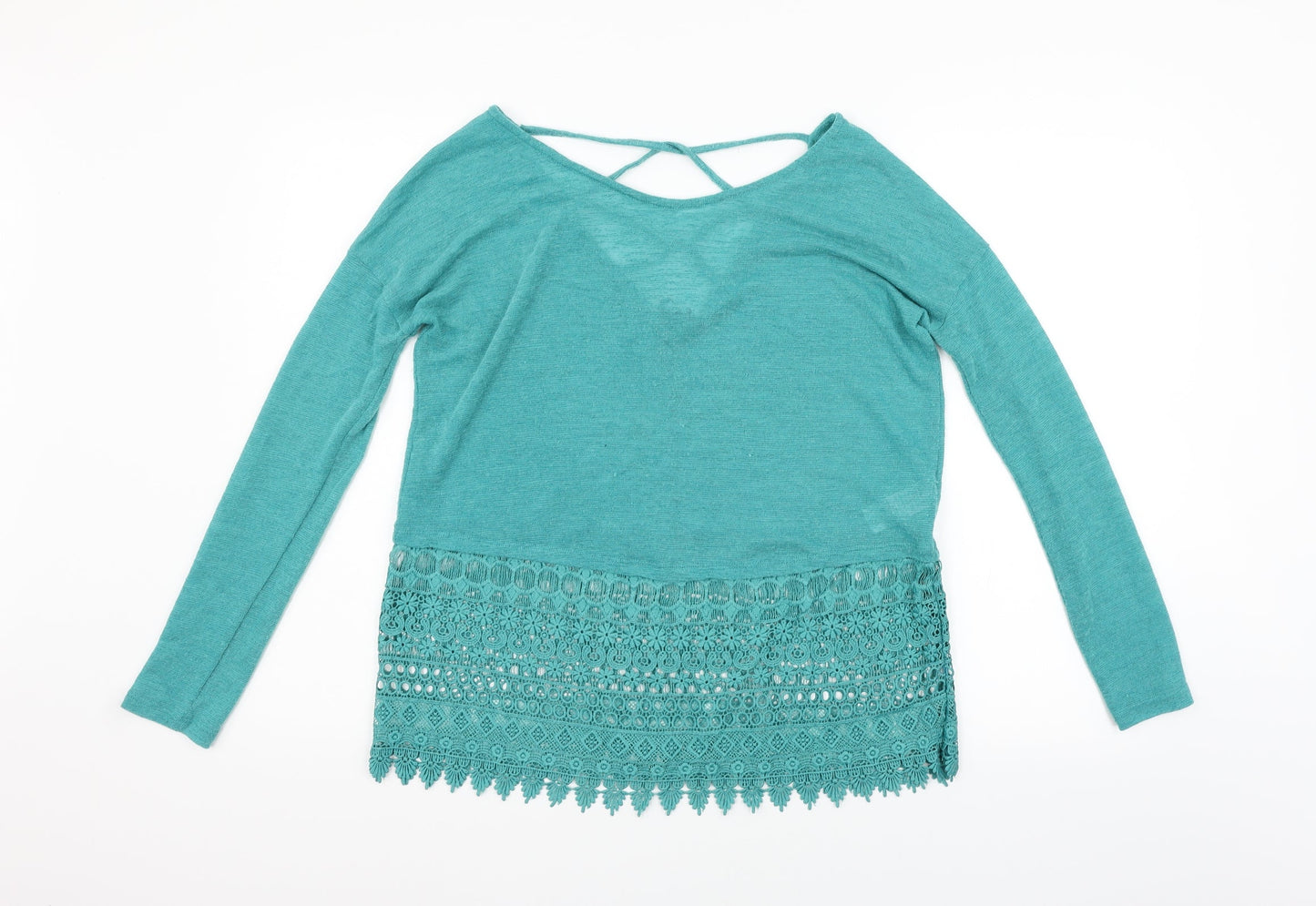 Womens UK Size 10 NEXT Green Pullover Jumper
