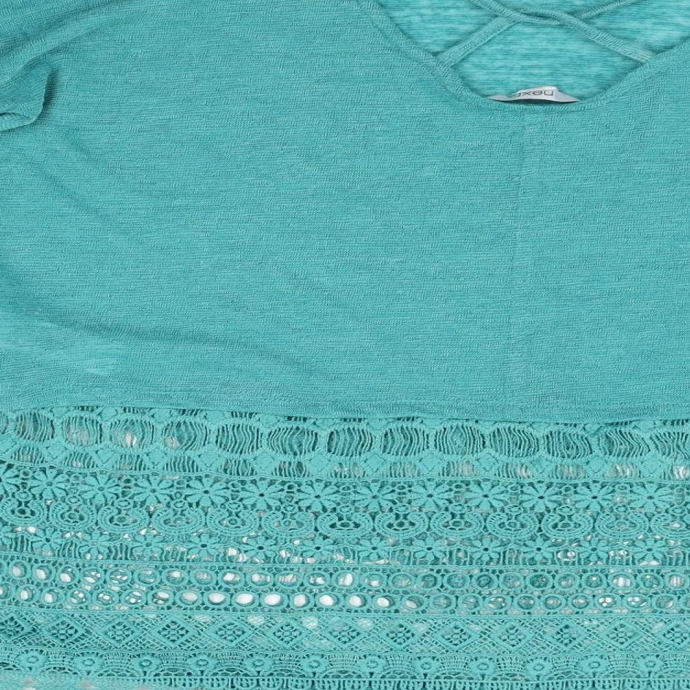 Womens UK Size 10 NEXT Green Pullover Jumper