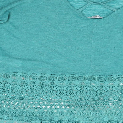 Womens UK Size 10 NEXT Green Pullover Jumper