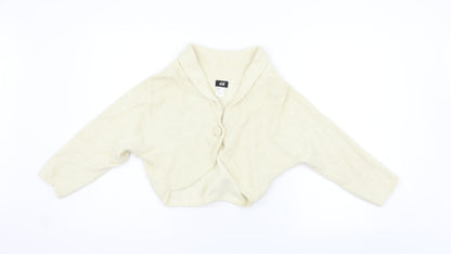 Womens UK Size M H&M Beige Cardigan Jumper