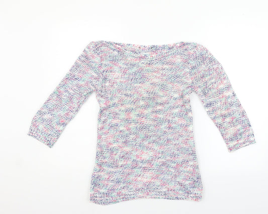 Womens UK Size 10 Marks and Spencer White Pullover Jumper