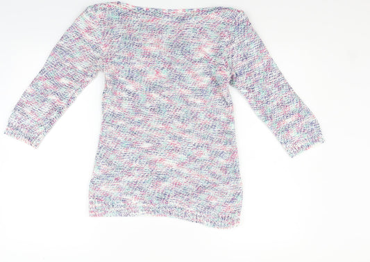 Womens UK Size 10 Marks and Spencer White Pullover Jumper