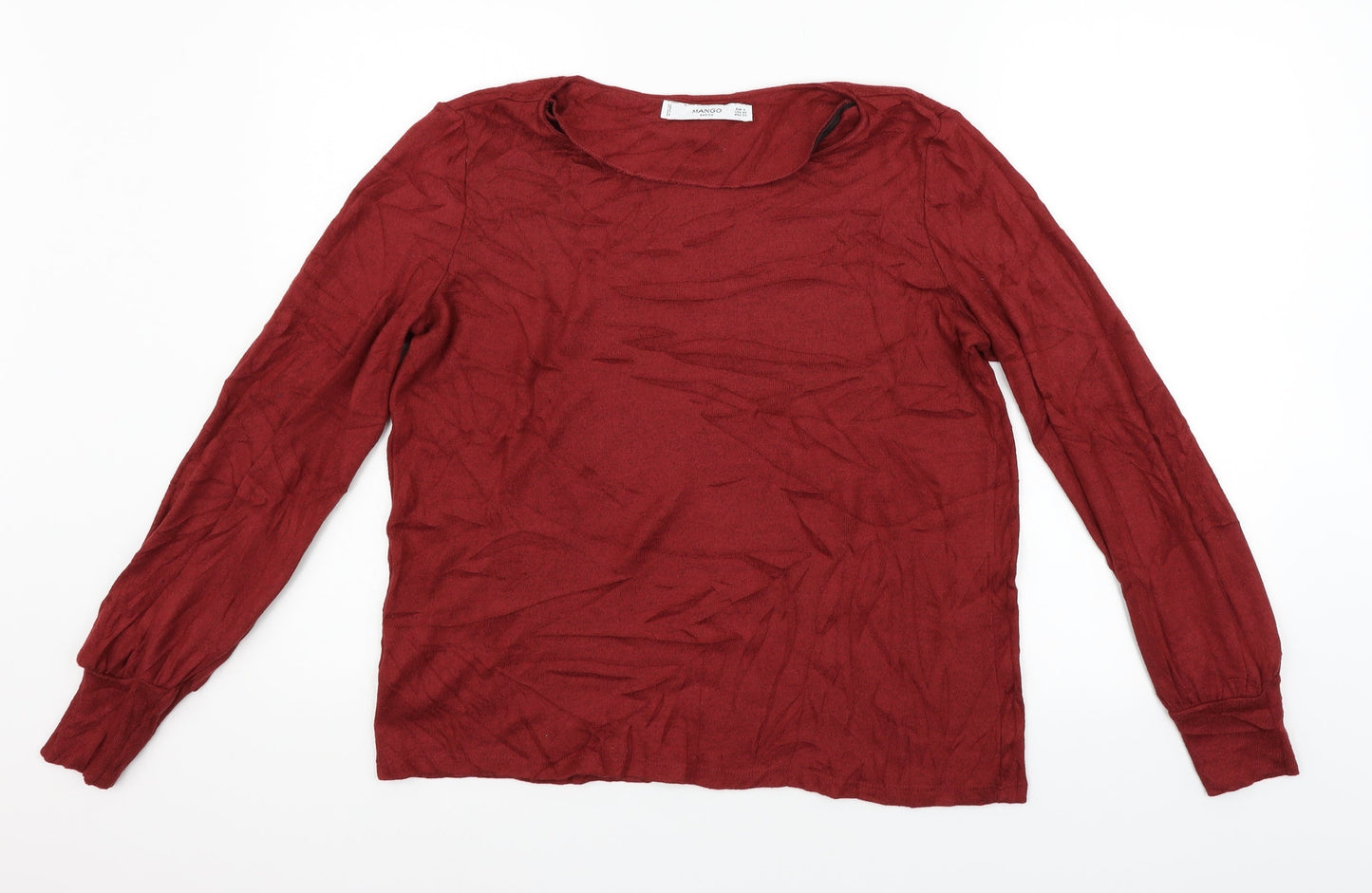 Womens UK Size S Mango Purple Pullover Jumper