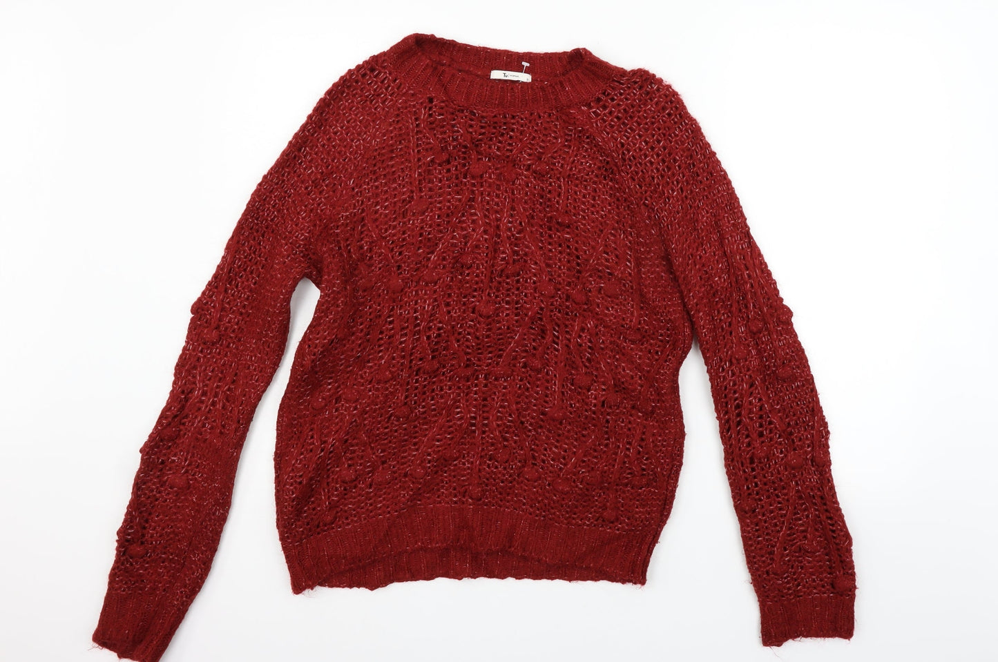 TU Womens Red   Pullover Jumper Size 12
