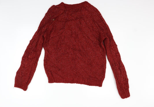 TU Womens Red   Pullover Jumper Size 12